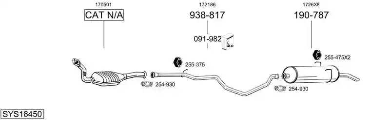 BOSAL SYS18450