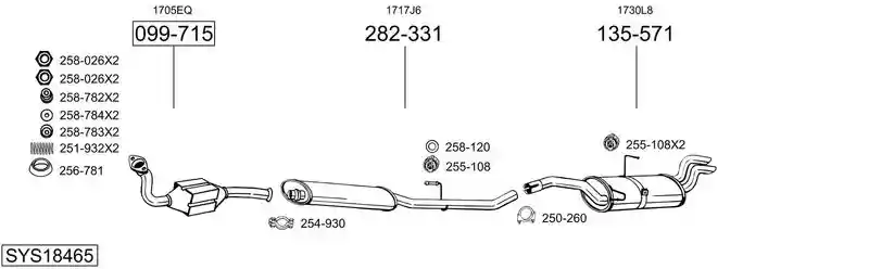 BOSAL SYS18465