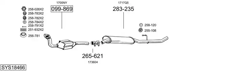 BOSAL SYS18466