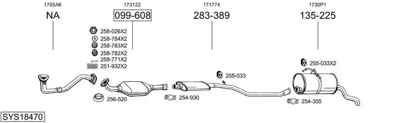 BOSAL SYS18470