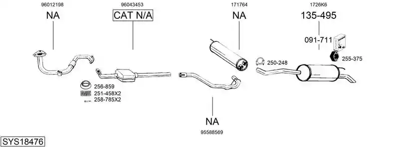 BOSAL SYS18476