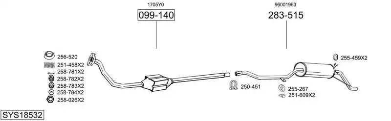 BOSAL SYS18532