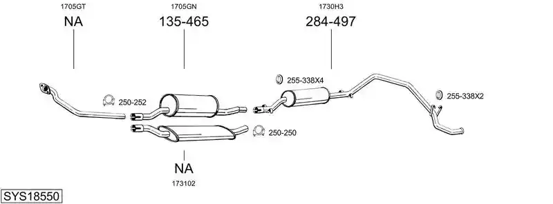 BOSAL SYS18550