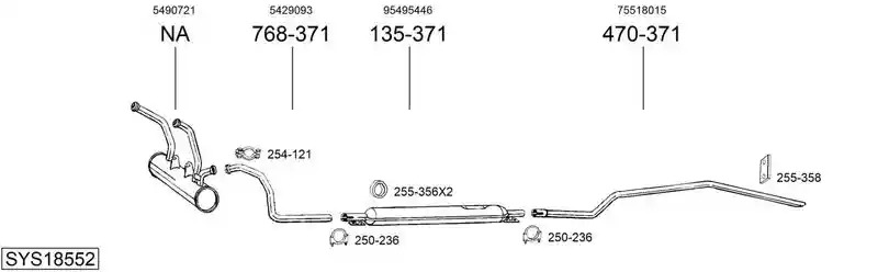 BOSAL SYS18552