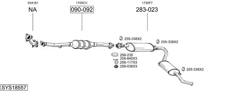 BOSAL SYS18557