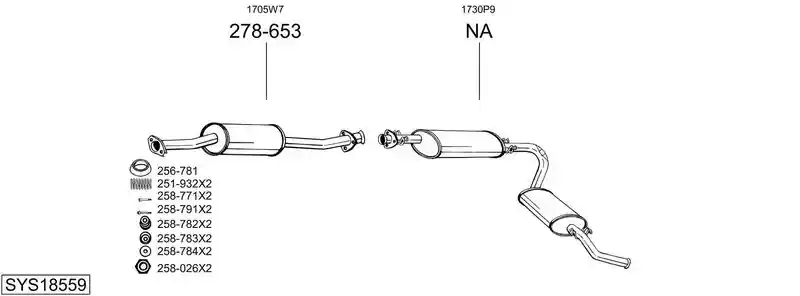 BOSAL SYS18559