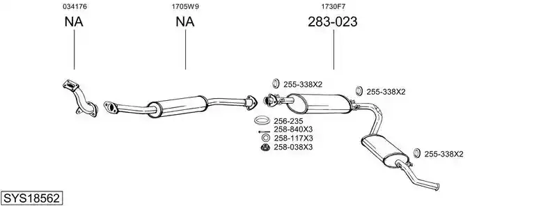 BOSAL SYS18562