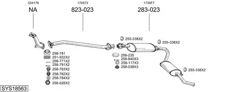 BOSAL SYS18563