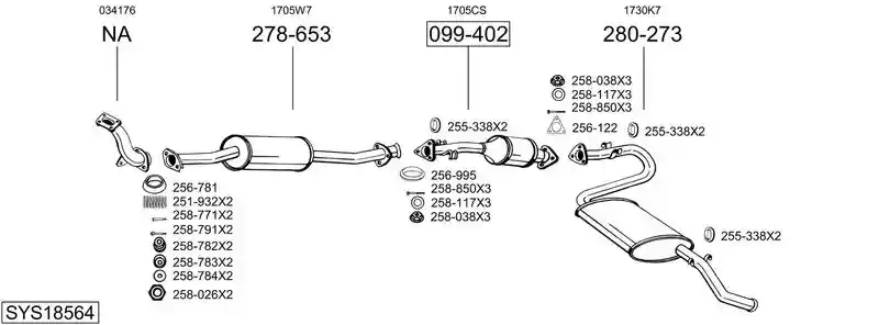 BOSAL SYS18564