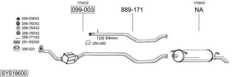 BOSAL SYS18600