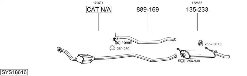 BOSAL SYS18616