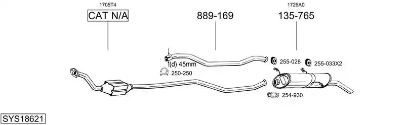 BOSAL SYS18621