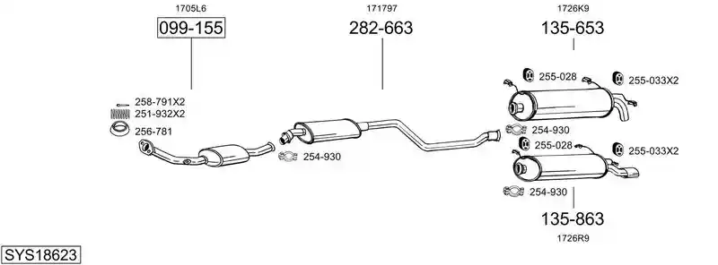 BOSAL SYS18623