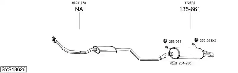 BOSAL SYS18626