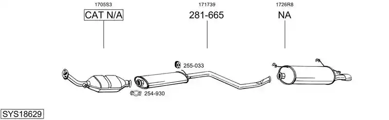BOSAL SYS18629