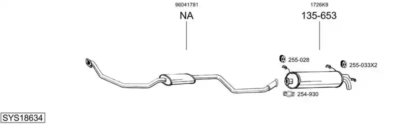 BOSAL SYS18634