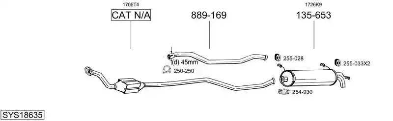 BOSAL SYS18635