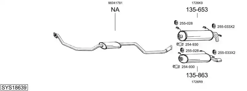 BOSAL SYS18639