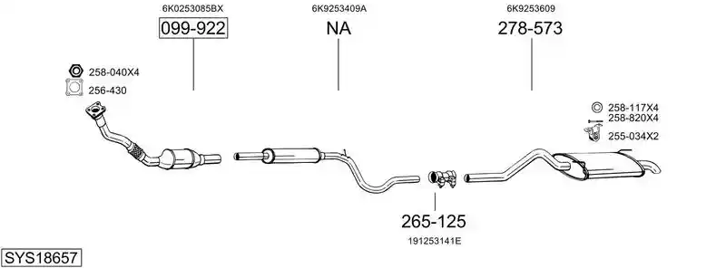 BOSAL SYS18657