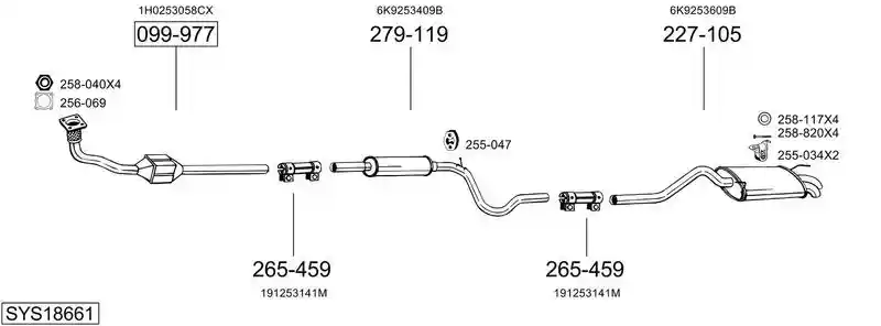 BOSAL SYS18661