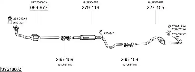 BOSAL SYS18662