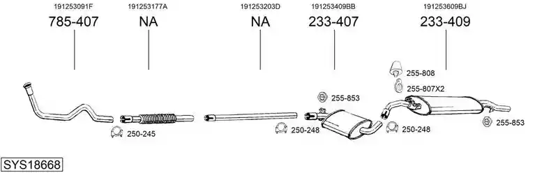 BOSAL SYS18668
