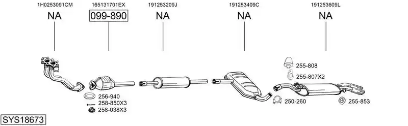BOSAL SYS18673