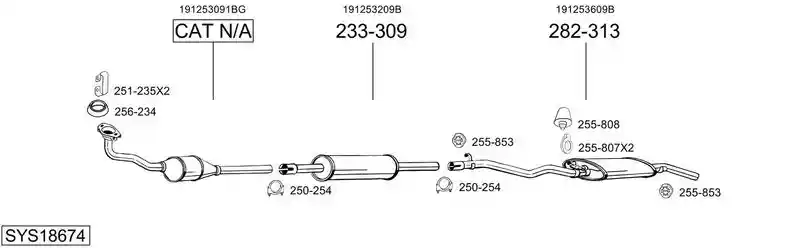 BOSAL SYS18674