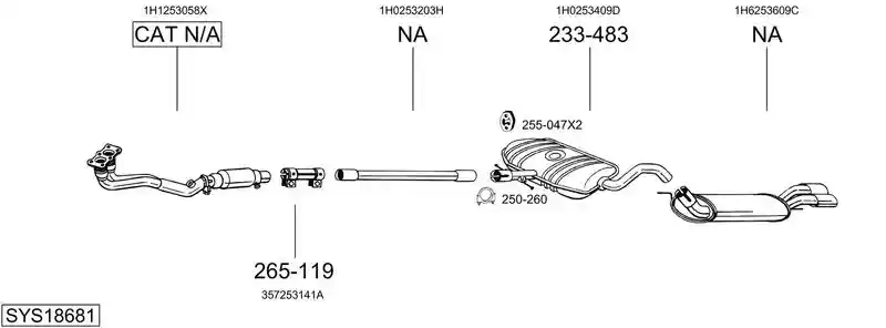 BOSAL SYS18681
