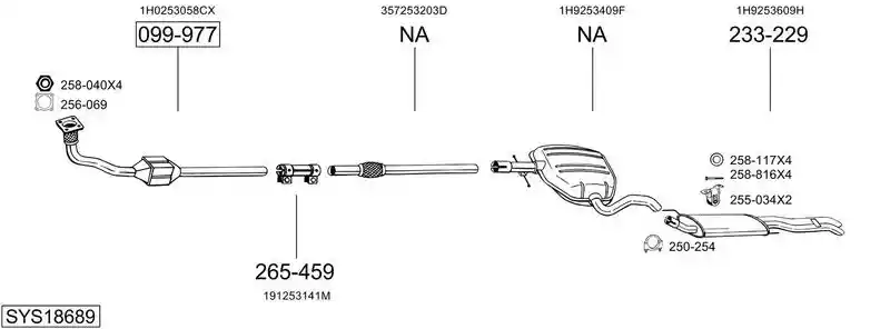 BOSAL SYS18689