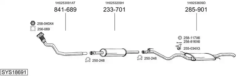 BOSAL SYS18691