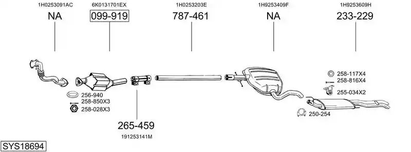 BOSAL SYS18694