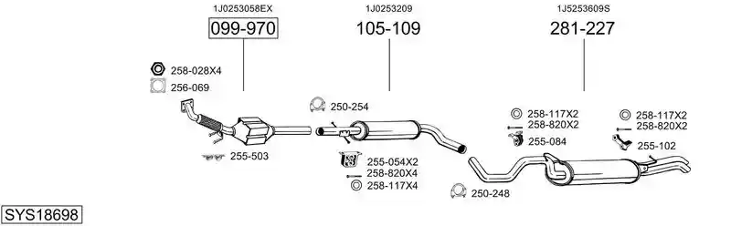 BOSAL SYS18698