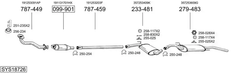 BOSAL SYS18726