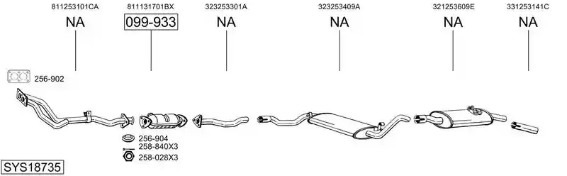 BOSAL SYS18735