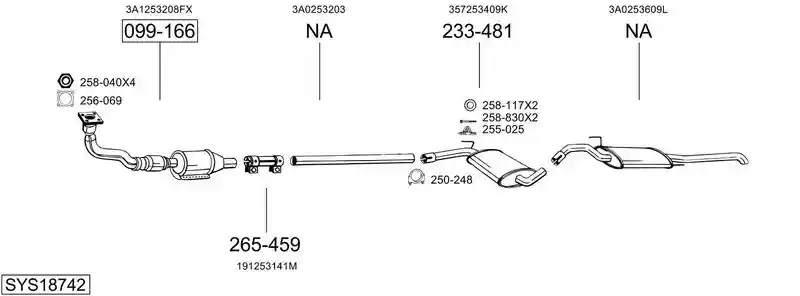 BOSAL SYS18742
