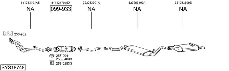BOSAL SYS18748