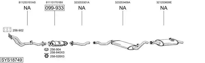 BOSAL SYS18749