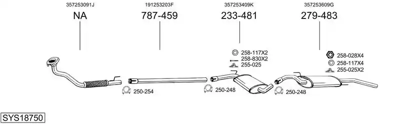 BOSAL SYS18750