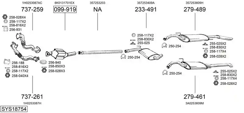 BOSAL SYS18754