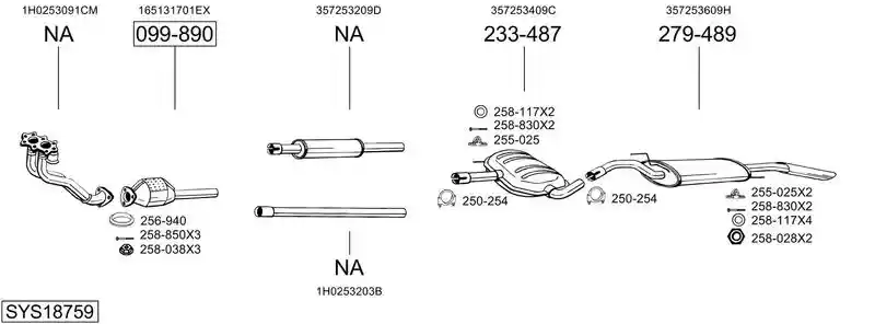 BOSAL SYS18759