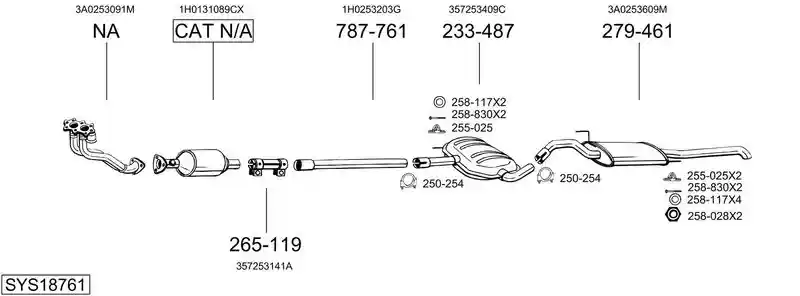 BOSAL SYS18761