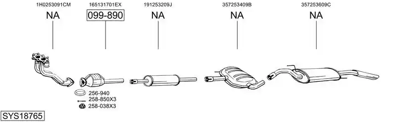 BOSAL SYS18765