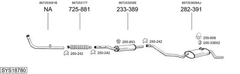 BOSAL SYS18780