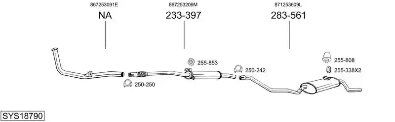BOSAL SYS18790