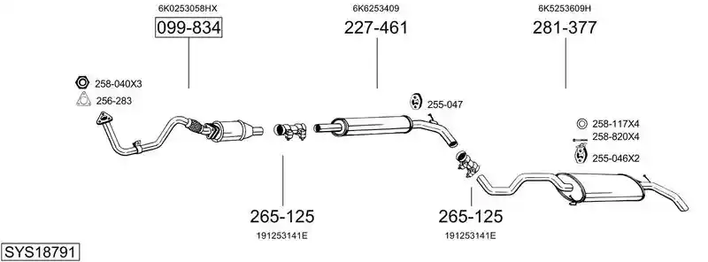 BOSAL SYS18791