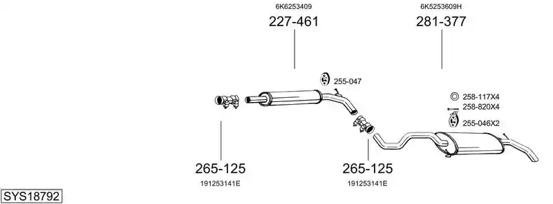 BOSAL SYS18792