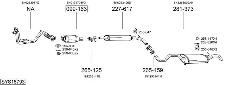 BOSAL SYS18793