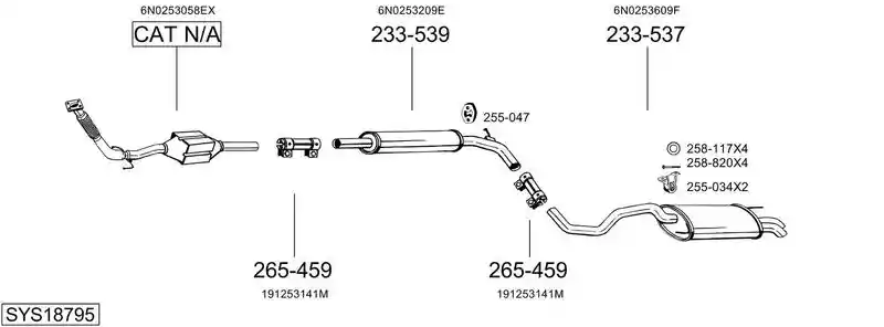BOSAL SYS18795