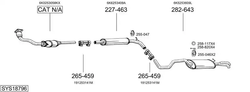 BOSAL SYS18796